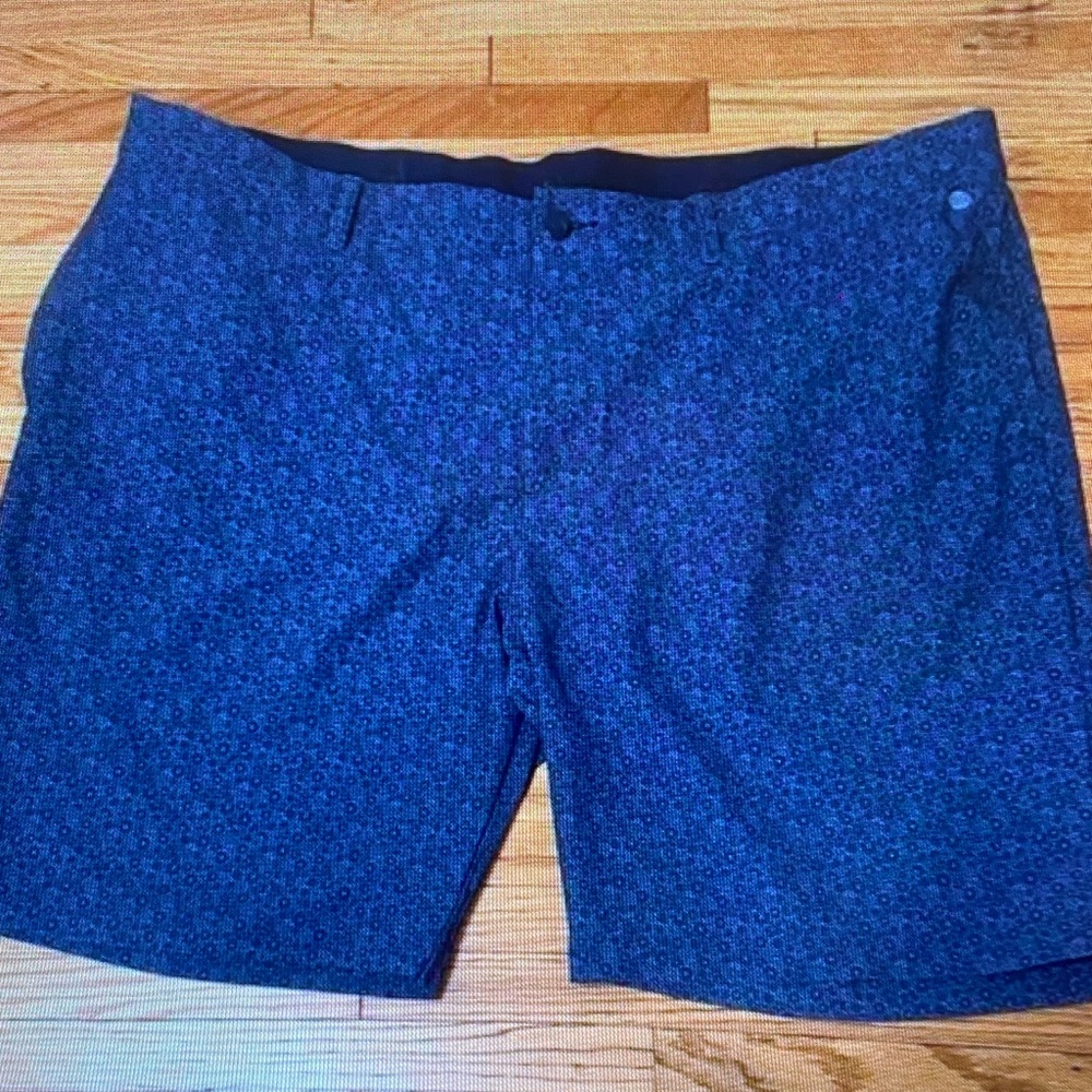 adidas Blue Micro-Pattern Swim Board Shorts